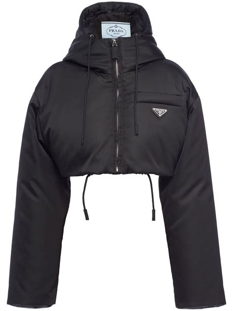 prada pufferjacke|farfetch Prada puffer jacket.